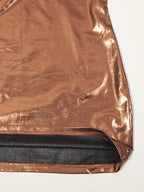 Shiny One-Shoulder and Bodycon Dress