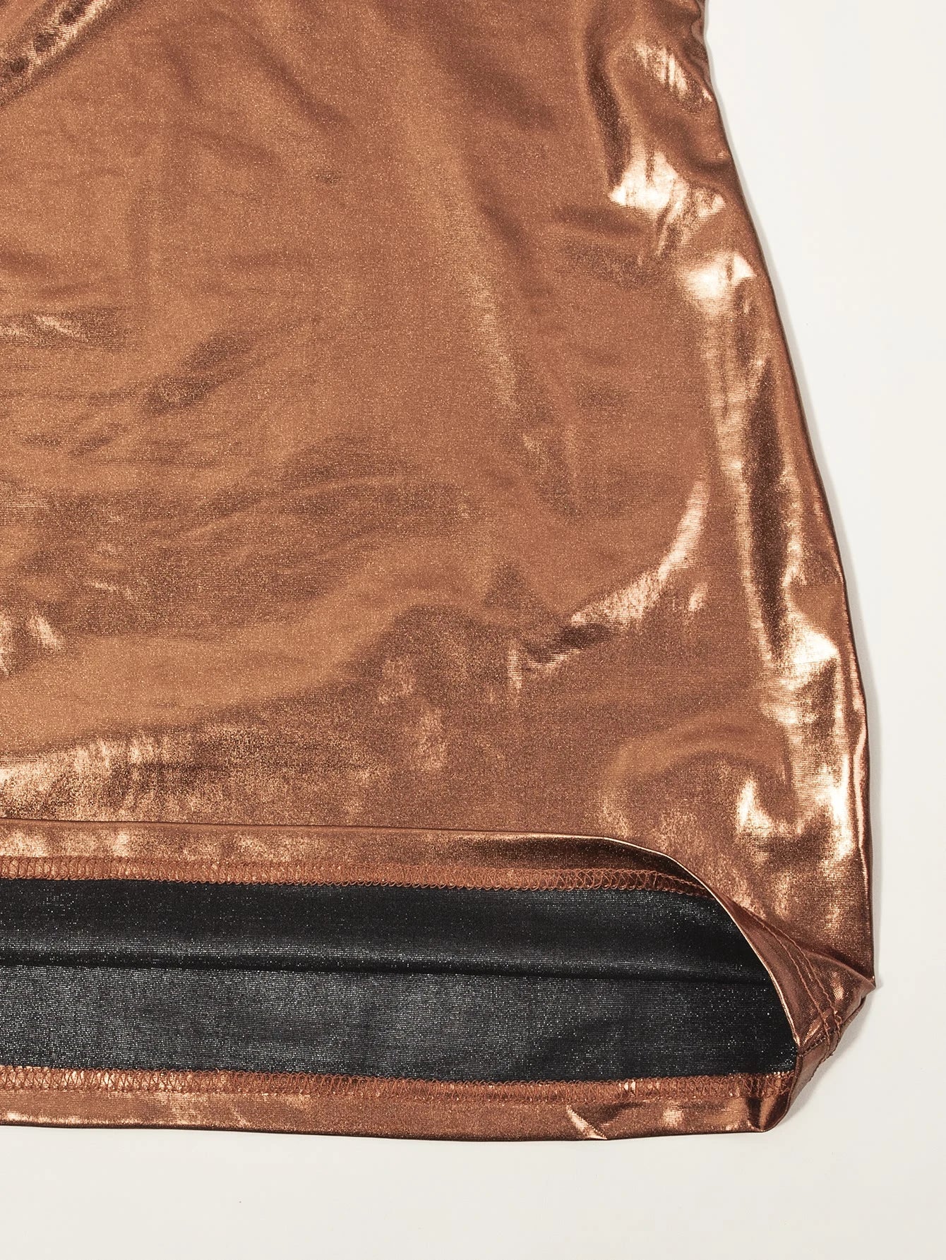 Shiny One-Shoulder and Bodycon Dress