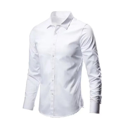 Mens Anti-Wrinkle Dress Shirt Stylish Duo