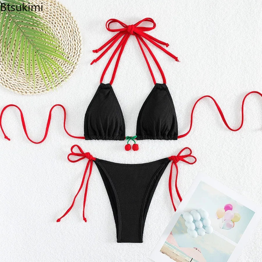 Beugel Bikini Set with Cherry Detail