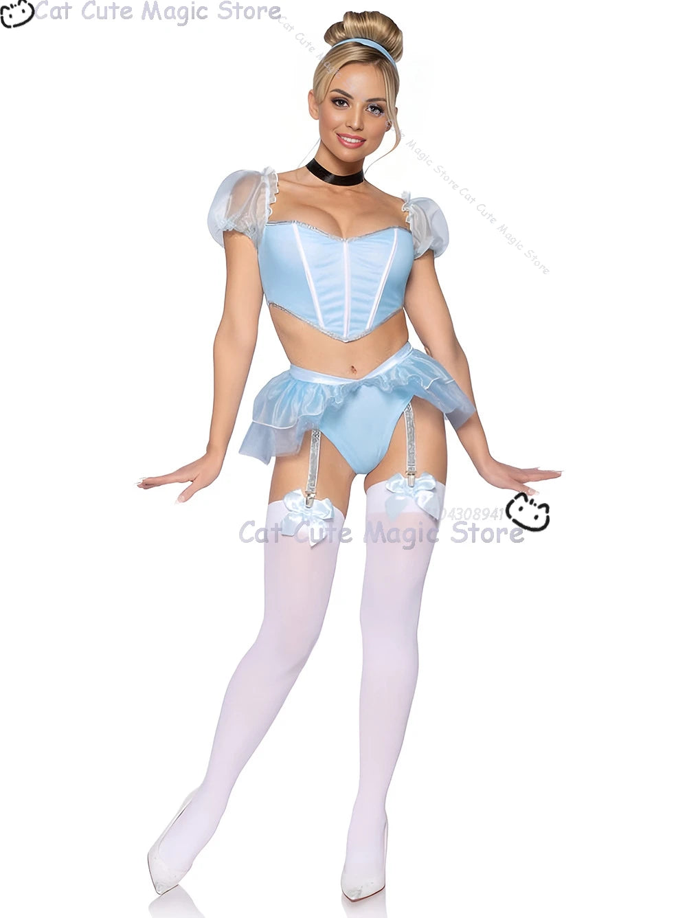 Halloween Costume: Cute Blue Dress Set