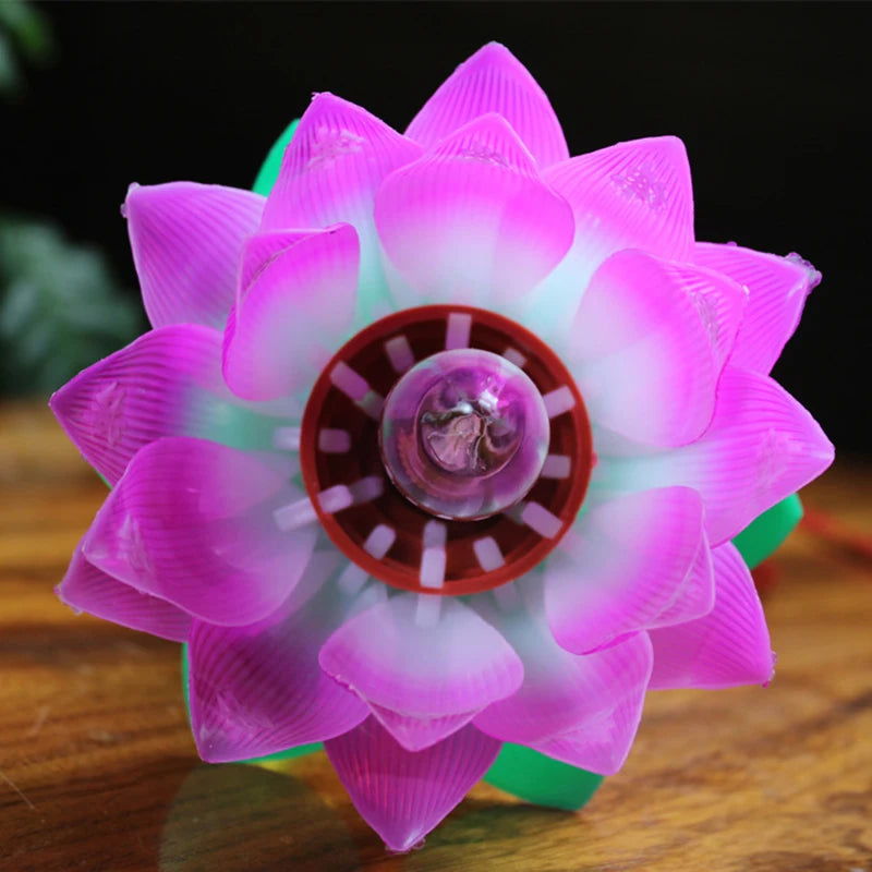 Lotus Lamp - Shines with Blessings Divine
