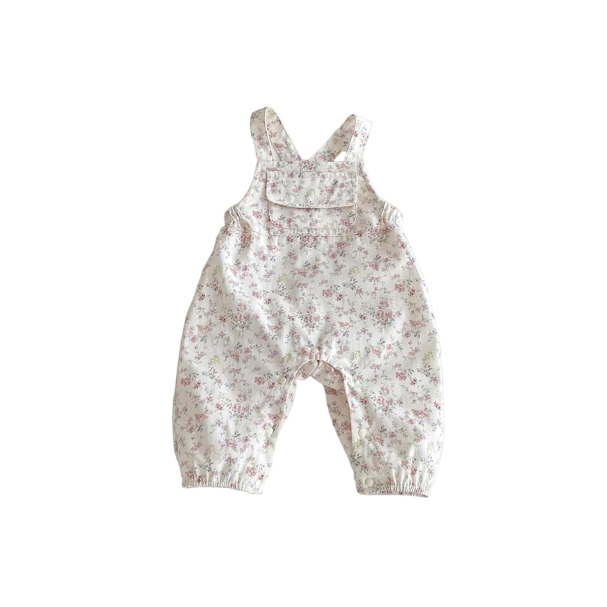 Autumn Newborn Full - Printed Large Pocket Cute Overalls