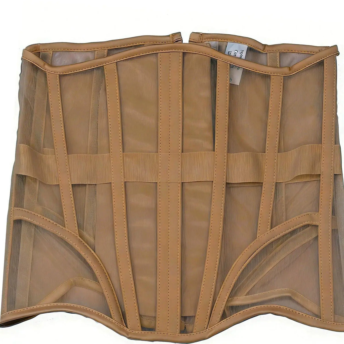 Women Breathable Mesh Corset Crop Top Under - Bust Bustier Slimming Waist Girdle
