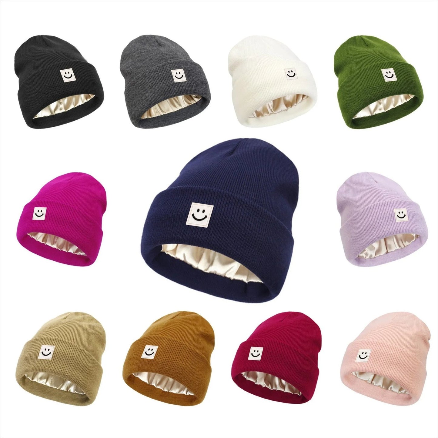 Smile Face Beanie Hat For Trendy Style