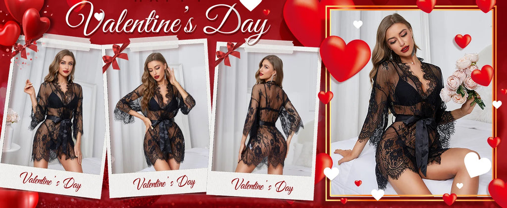 Purple Lace Babydoll Lingerie Set