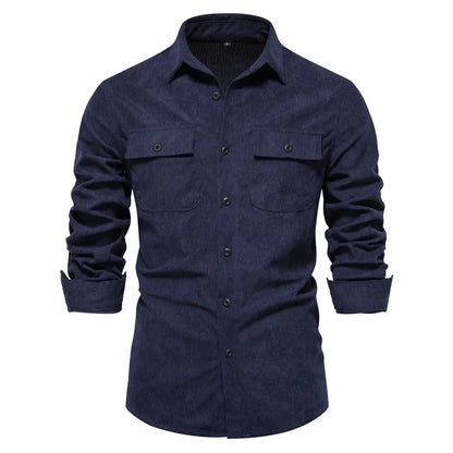 Mens Corduroy Dress Shirt Stylish & Trendy