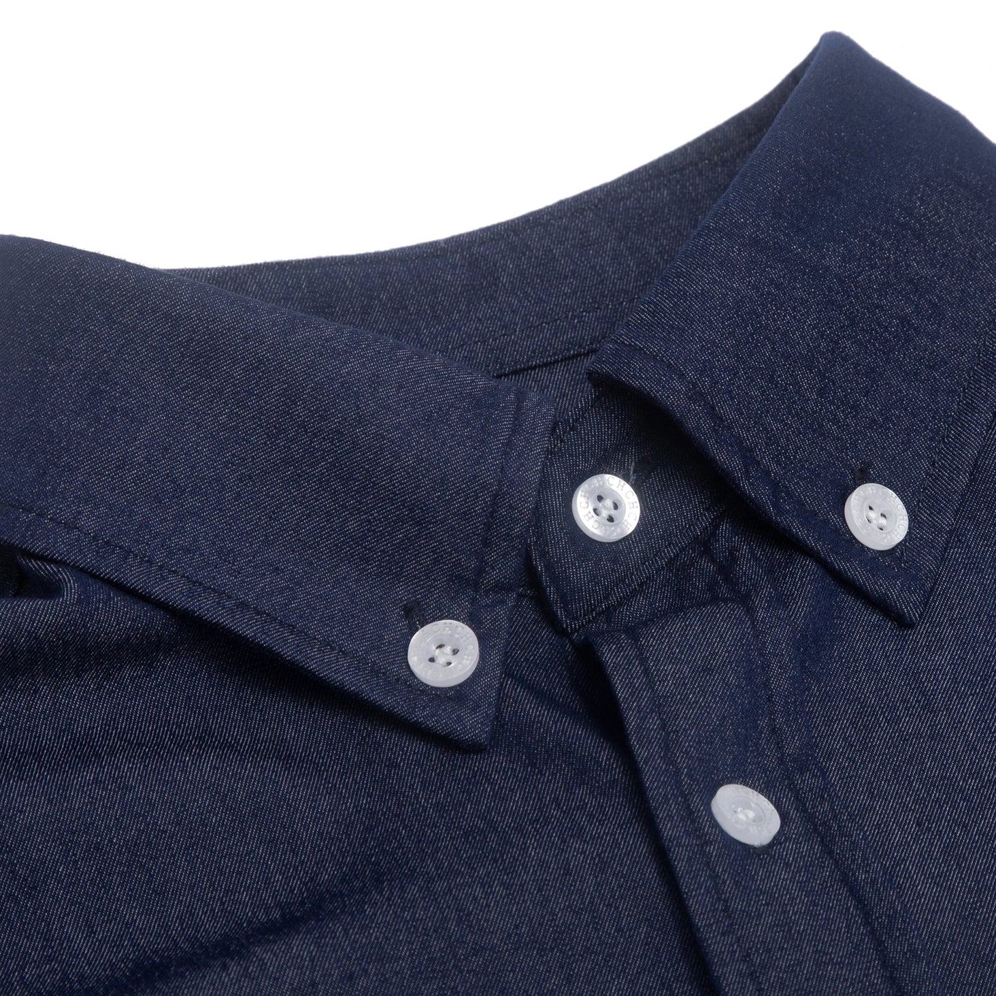 Mens Embroidered Denim Shirt Stylish Fit