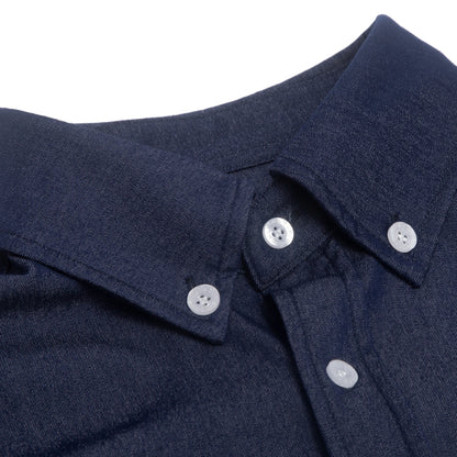 Mens Embroidered Denim Shirt Stylish Fit