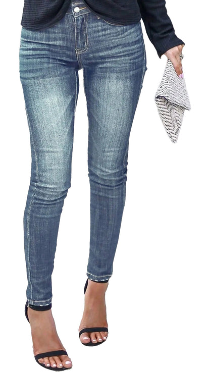 Womens Skinny Jeans With Contrast Stitching