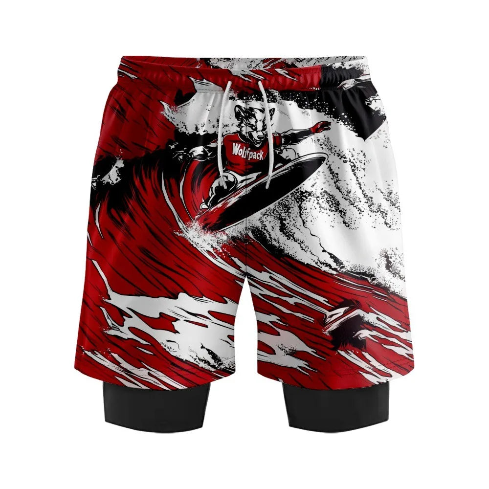 Men's Quick - Dry Digital Print Surf Board Shorts