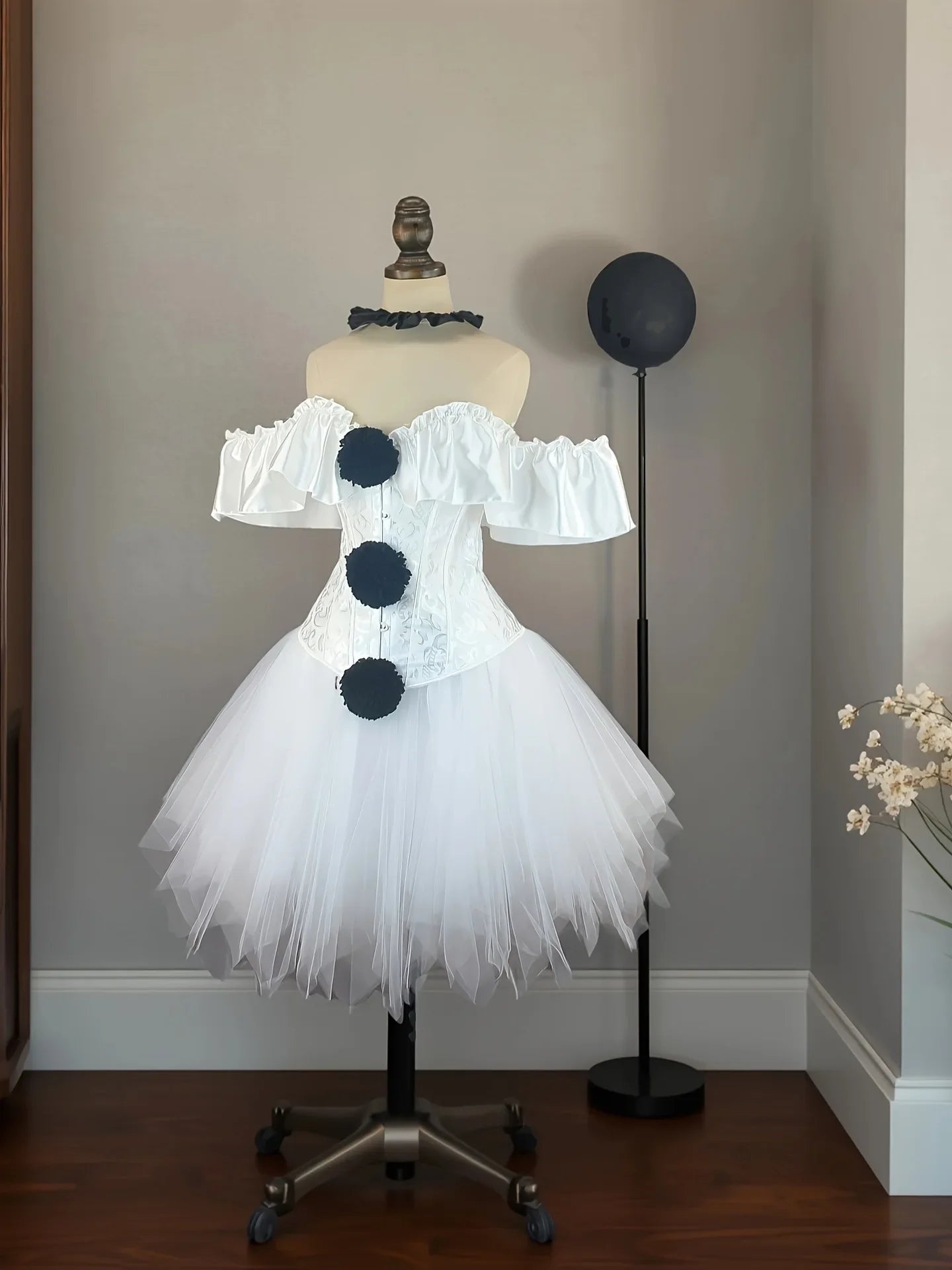 Cosplay Costume Play Dress with Ruffles