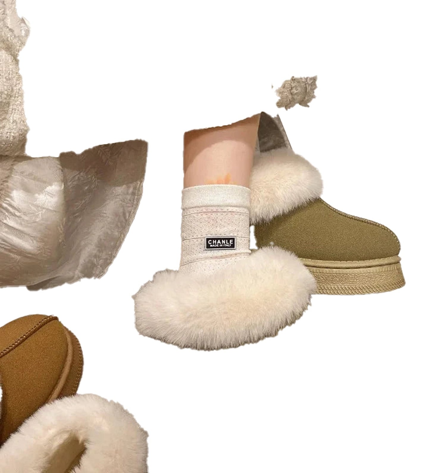 Faux Fur Winter Boots For Women