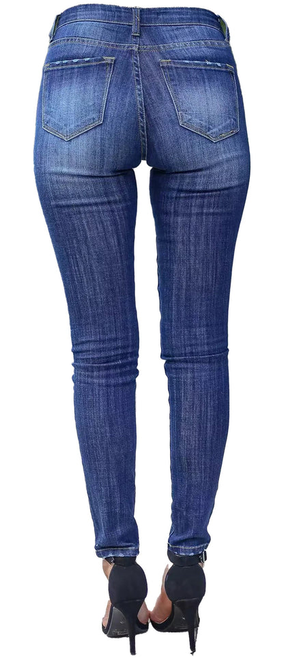 Womens Skinny Jeans With Contrast Stitching