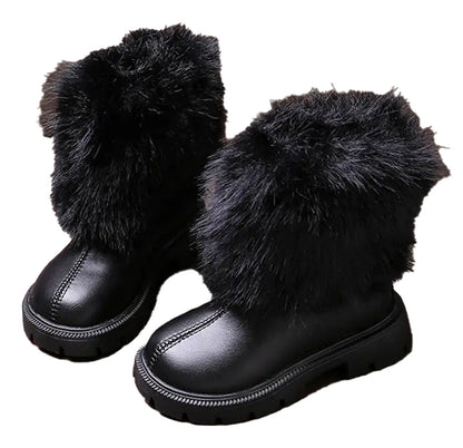 Girls Faux Fur Winter Boots Fashion Style