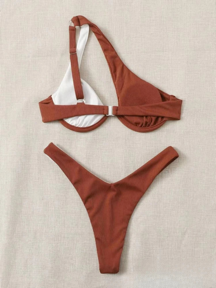 Two-Tone Bikini for Stylish Summer Looks