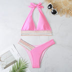 Stunning Two-Tone Bikini Set