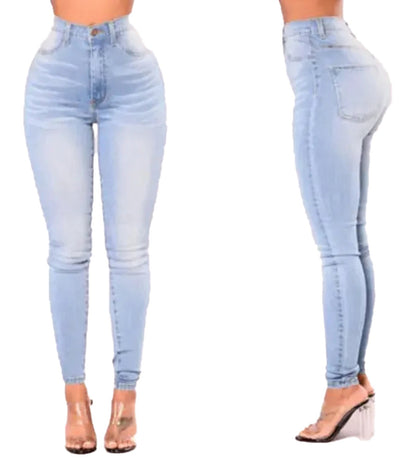 High Waist Skinny Jeans For Women