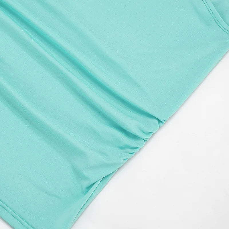 Mini Dress in Aqua - Elegant & Chic Style