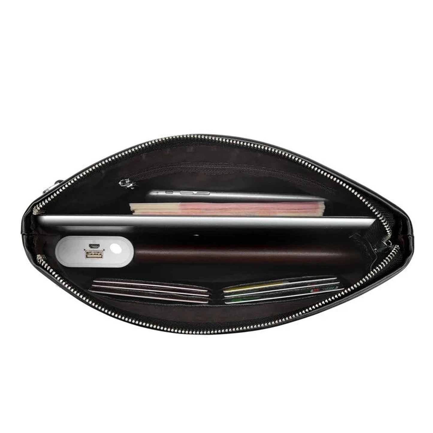 Mens Designer Leather Clutch Bag