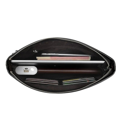 Mens Designer Leather Clutch Bag
