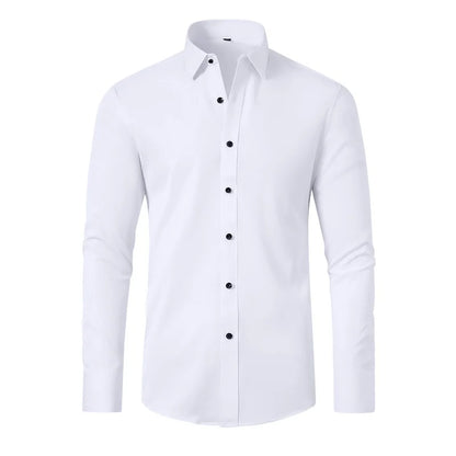 Slim Fit Mens Dress Shirt In Black