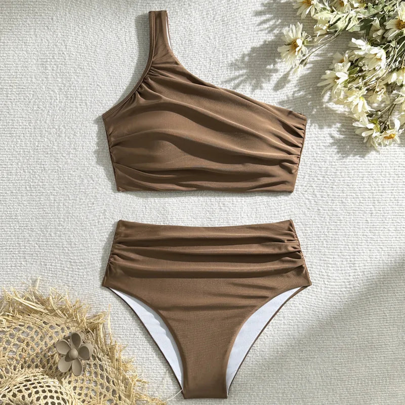 Women's Swimwear: Chic One-Shoulder Bikini
