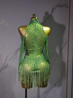 Rave Outfit with Fringe and Beading