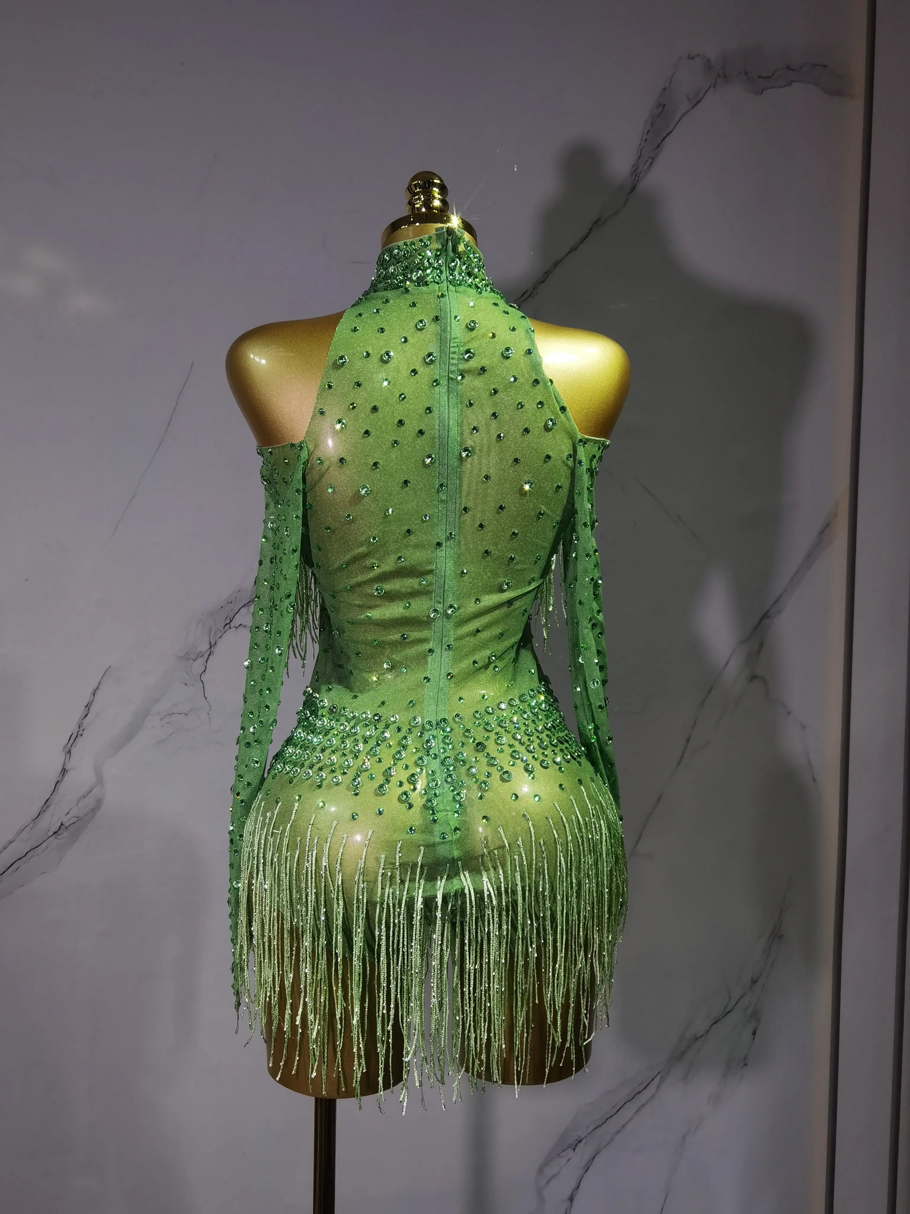 Rave Outfit with Fringe and Beading