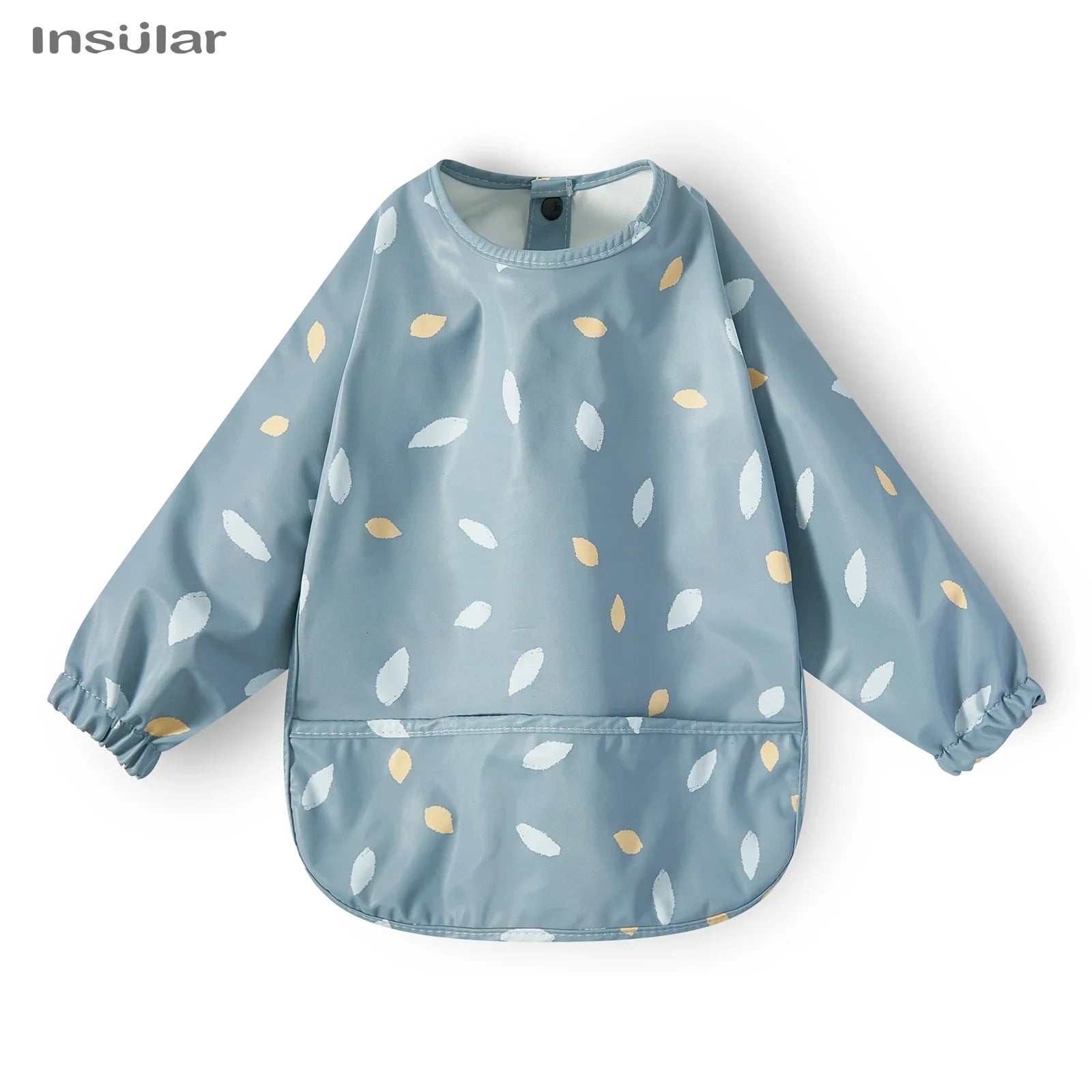 Cute Cartoon Animal Waterproof Long Sleeve Toddler Feeding Smock Bib