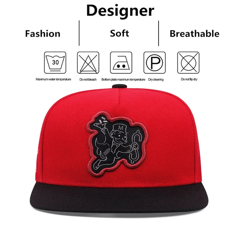 Hip Hop Playing Card Embroidered Hat