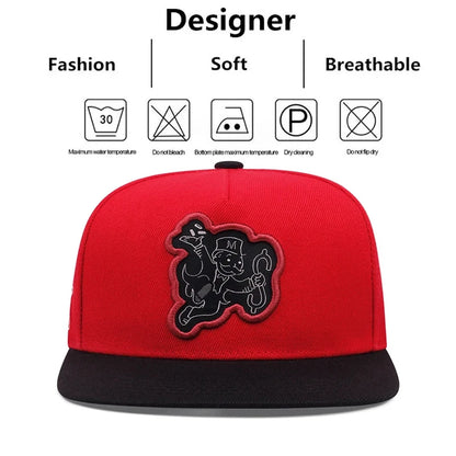 Hip Hop Playing Card Embroidered Hat