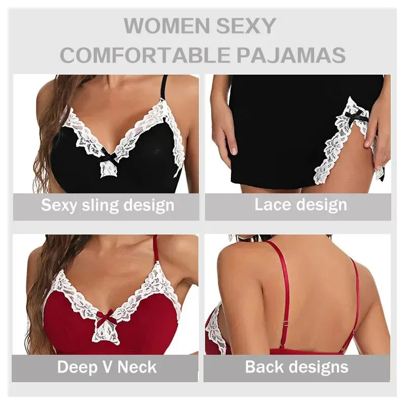Babydoll Lingerie with Lace Details