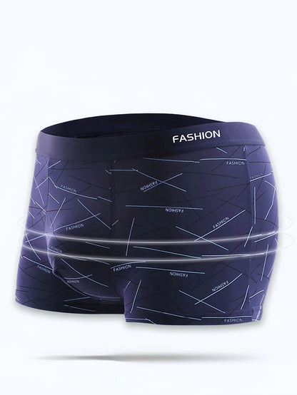 Mens Breathable Boxer Briefs Set 4 Piece