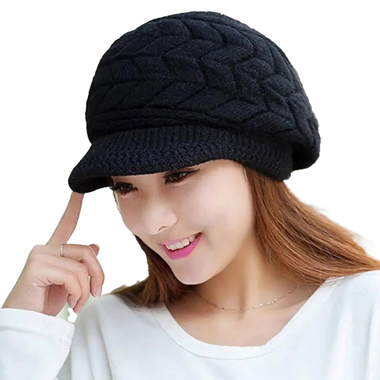 Womens Winter Knit Beanie Stylish & Warm