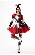 Halloween Costume: Red & Black Jester Set