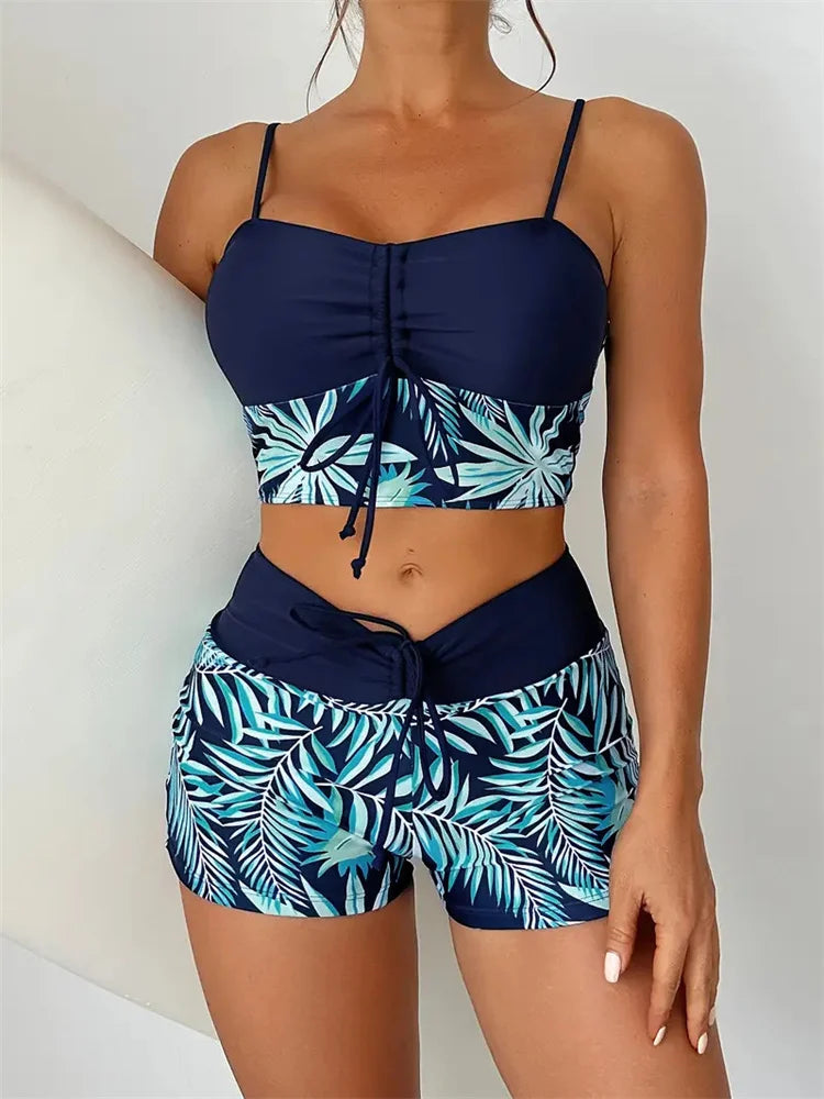 Women’s Vintage Style Floral High-Waist Bikini
