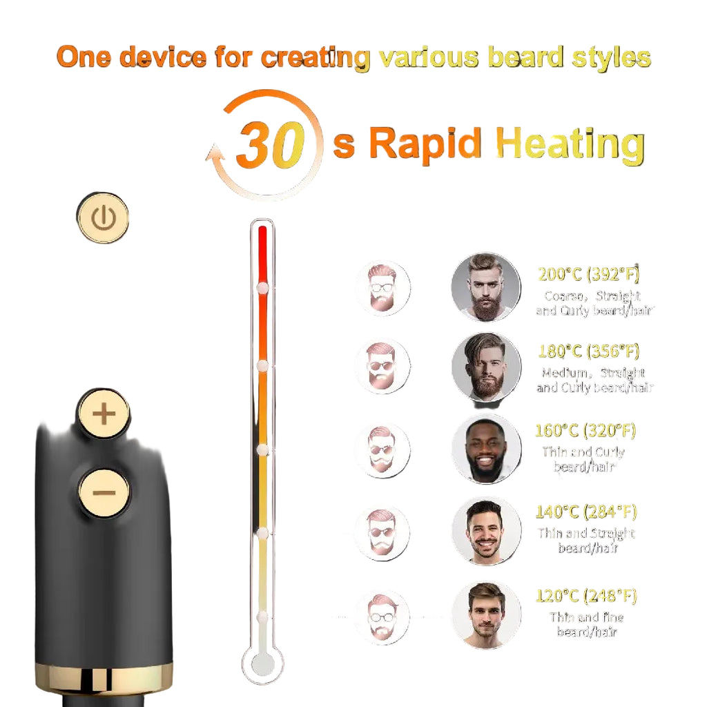 Hair straightening brush