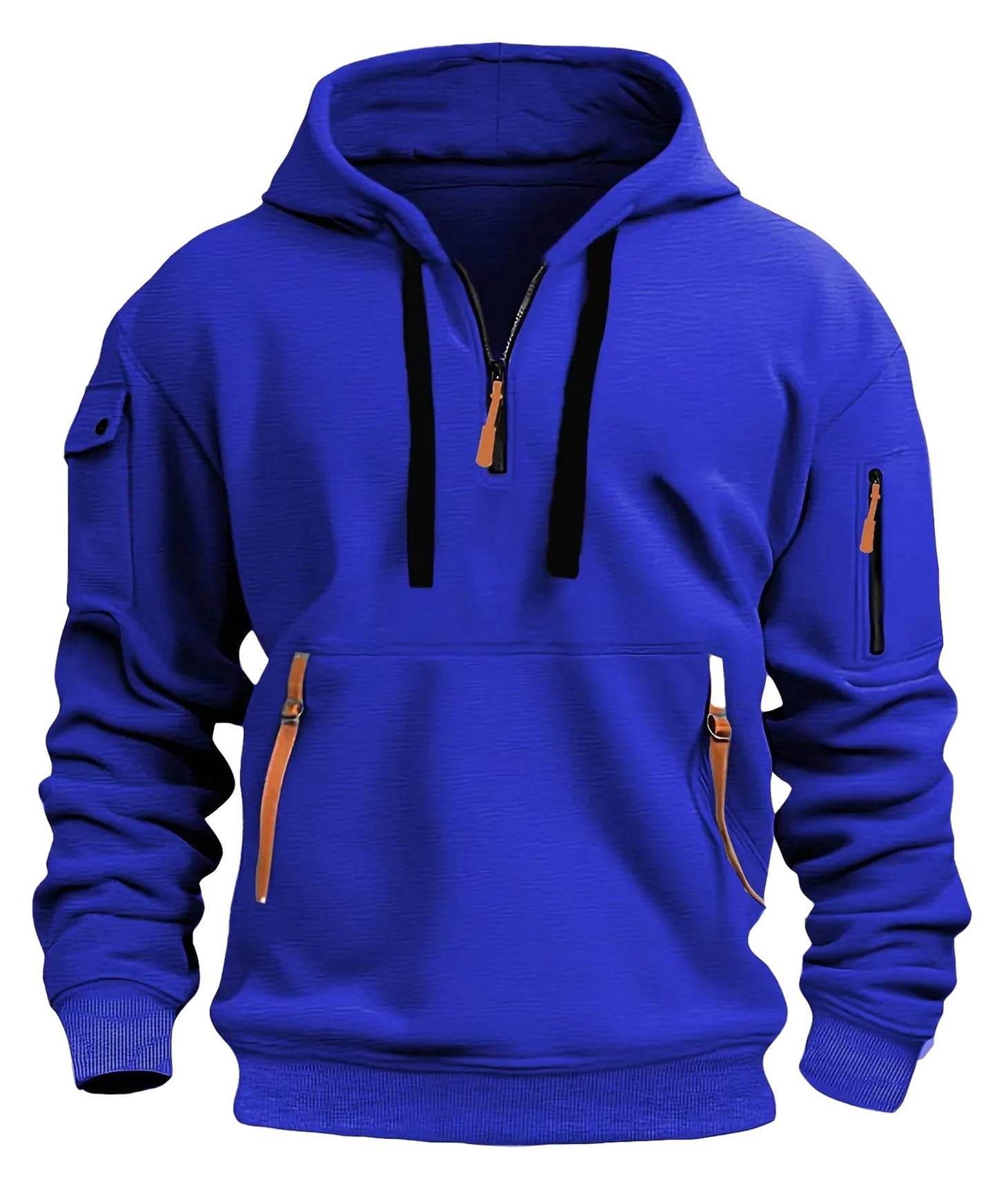 Mens Aesthetic Hoodies With Zip Pockets