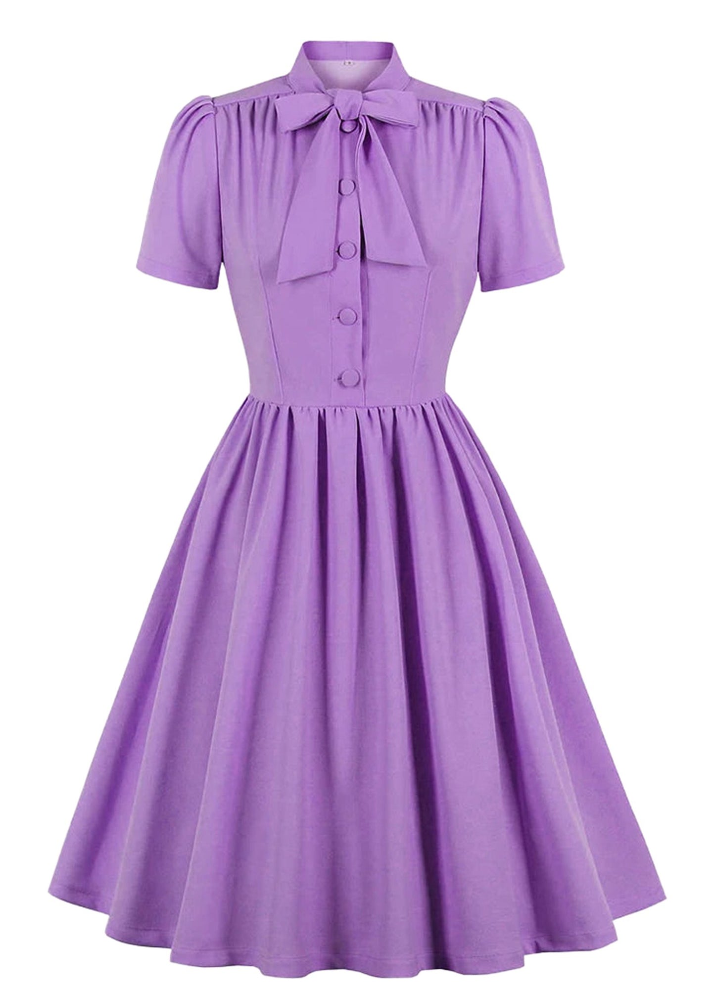 LuckeLadybug Vintage Blue Pleated Dress 2025