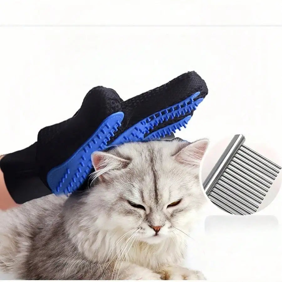 Pet Grooming Glove For Cats And Dogs