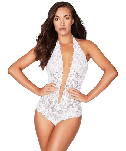 Sexy V-Neck Lace Lingerie Teddy
