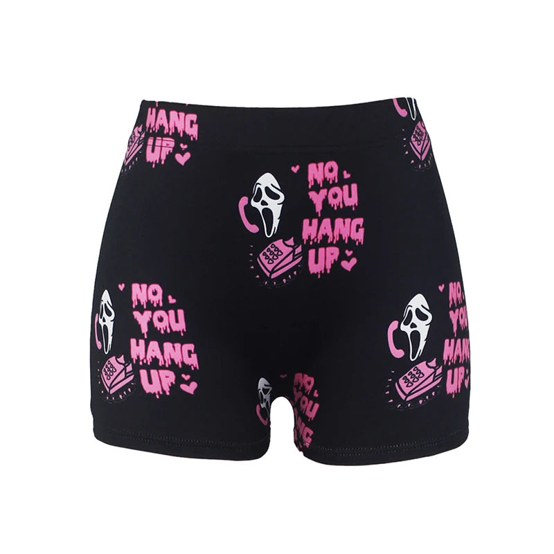 Womens Halloween Pajama Shorts