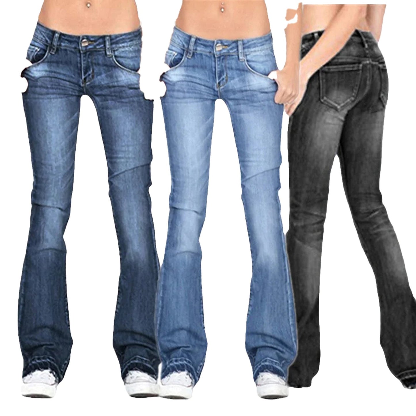 Black Flared Jeans For Women Trendy Style