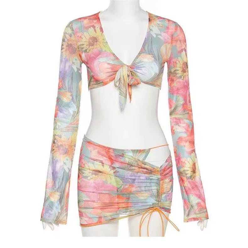 Floral Print Bikini Set for Summer Style