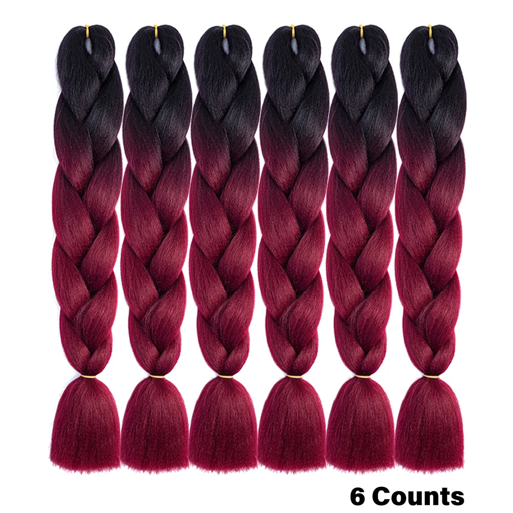 Ombre Crochet Braiding Hair Extensions