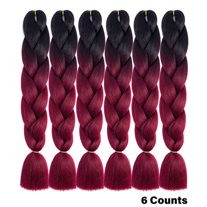 Ombre Crochet Braiding Hair Extensions