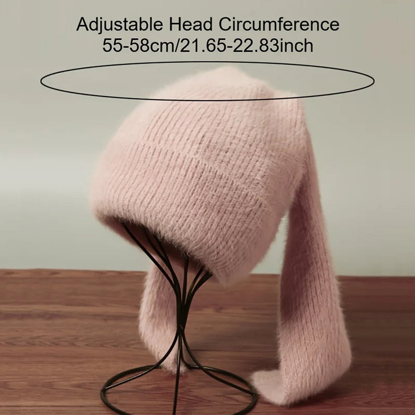 Bunny Ears Beanie For Women Cozy Fashion