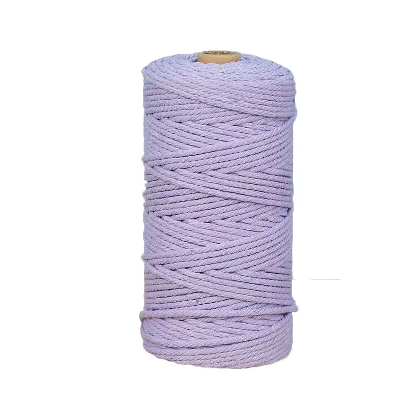 3mm 100M Macrame Cord Rope Cotton Twine Thread String Crafts DIY