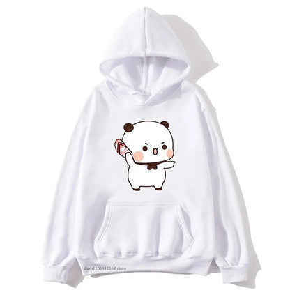 Front View of Bubu's Hoodie with Flip-Flops Design